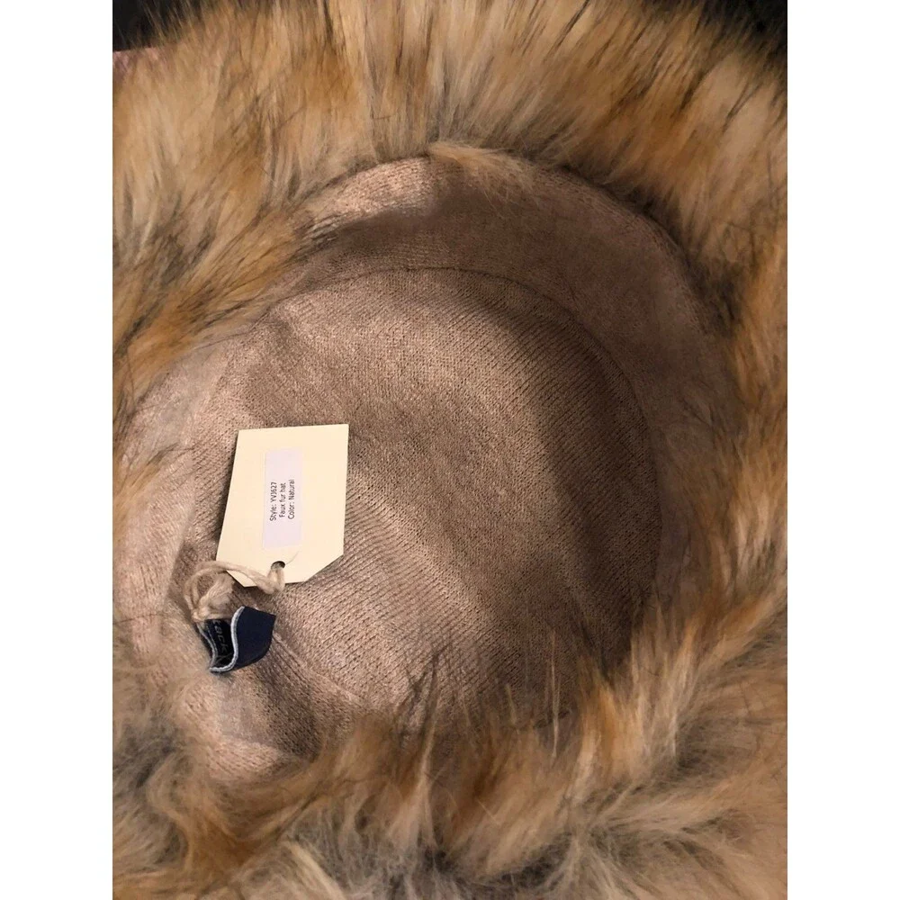Hat Attack Russian Style Faux Fur Hat 7 3/4 NWT